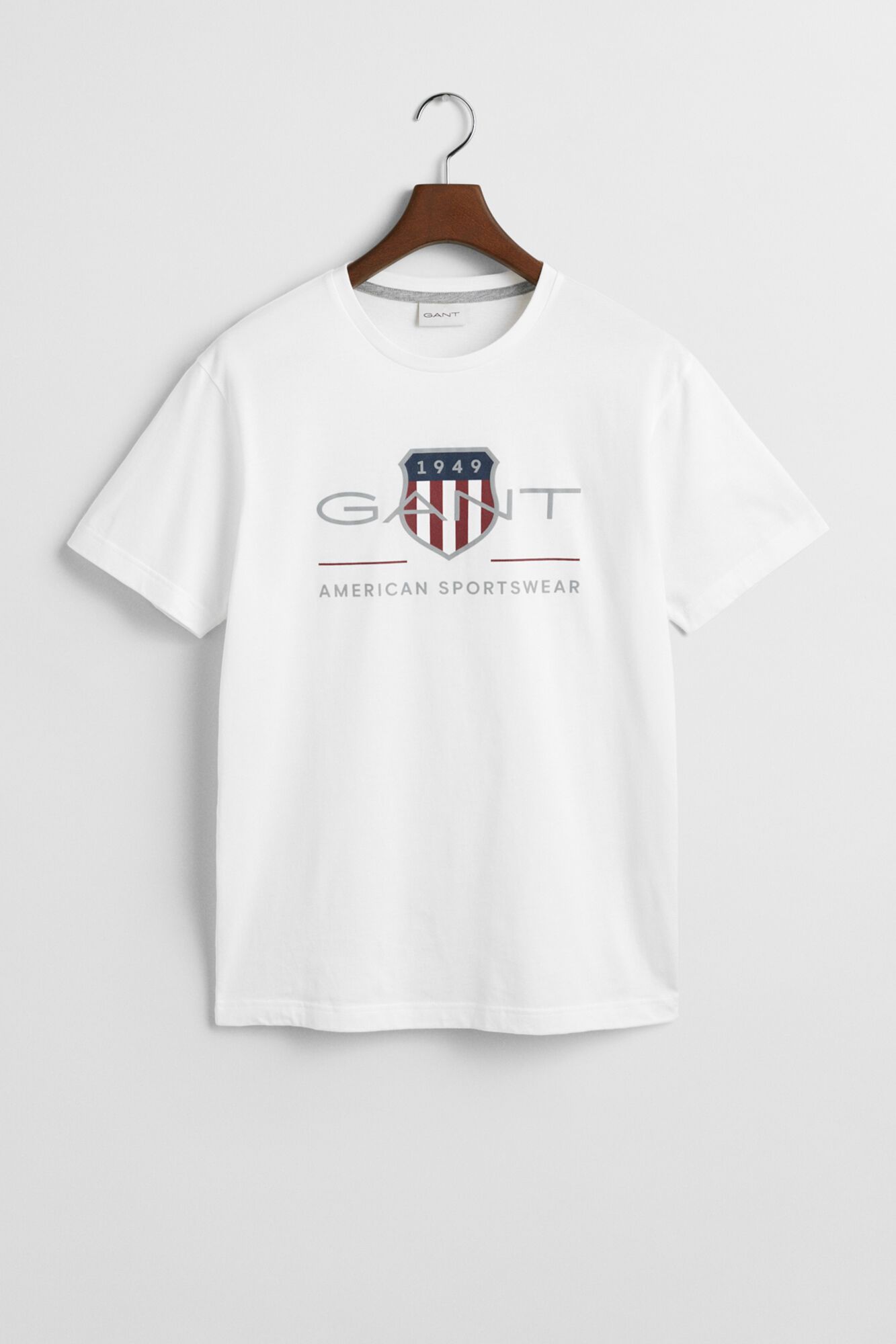 Gant Camiseta Escudo do Arquivo Branco