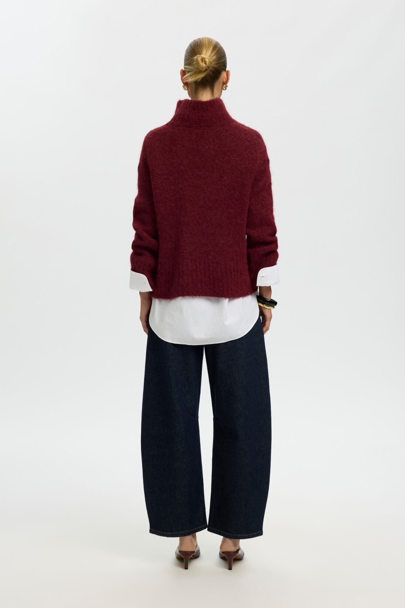Selected Jersey alpaca cuello alto