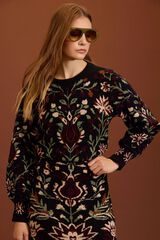 Meisie Camisola jacquard &eacute;tnica Cinzento