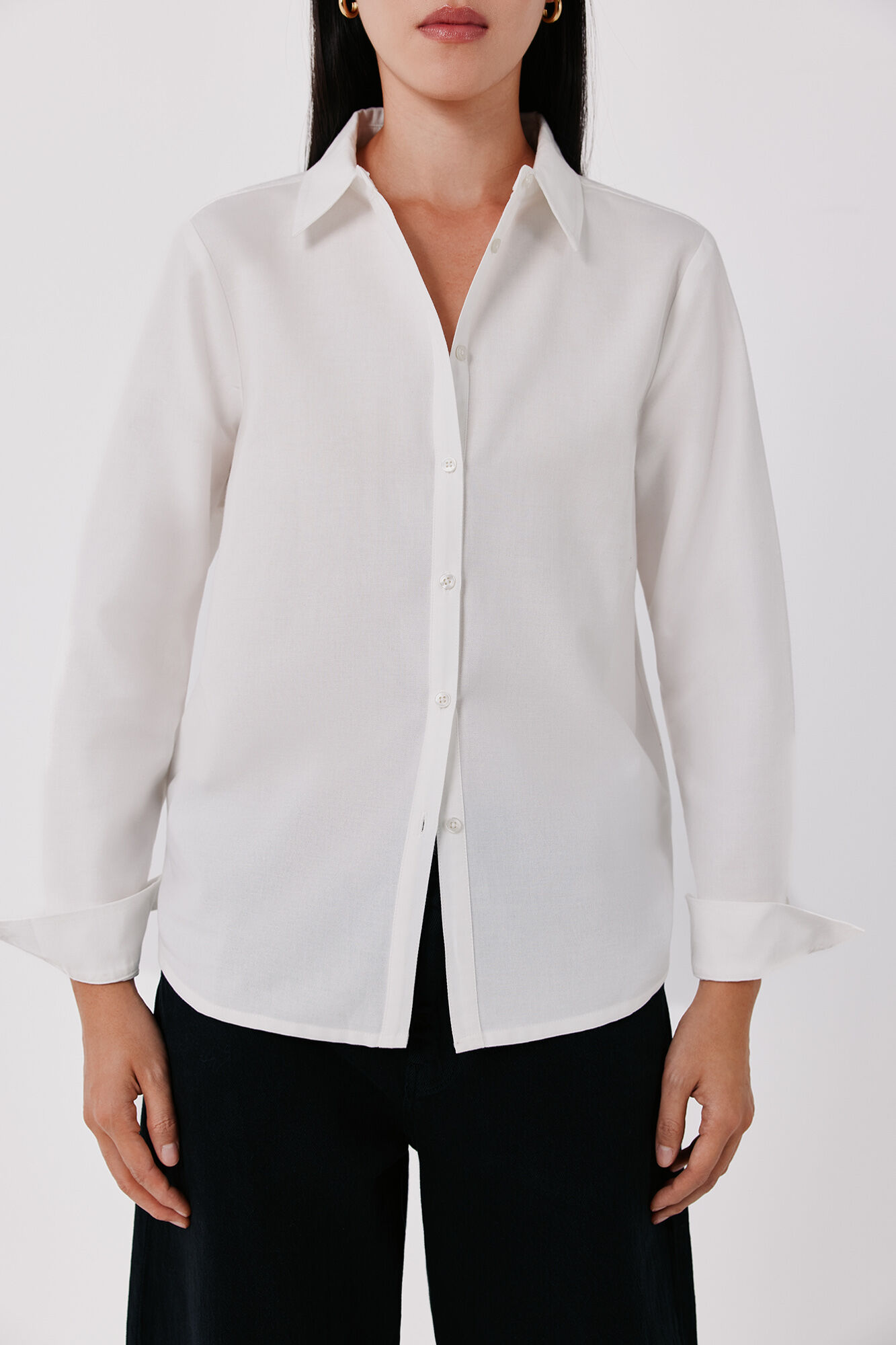 Cortefiel Camisa b&aacute;sica Oxford Blanco