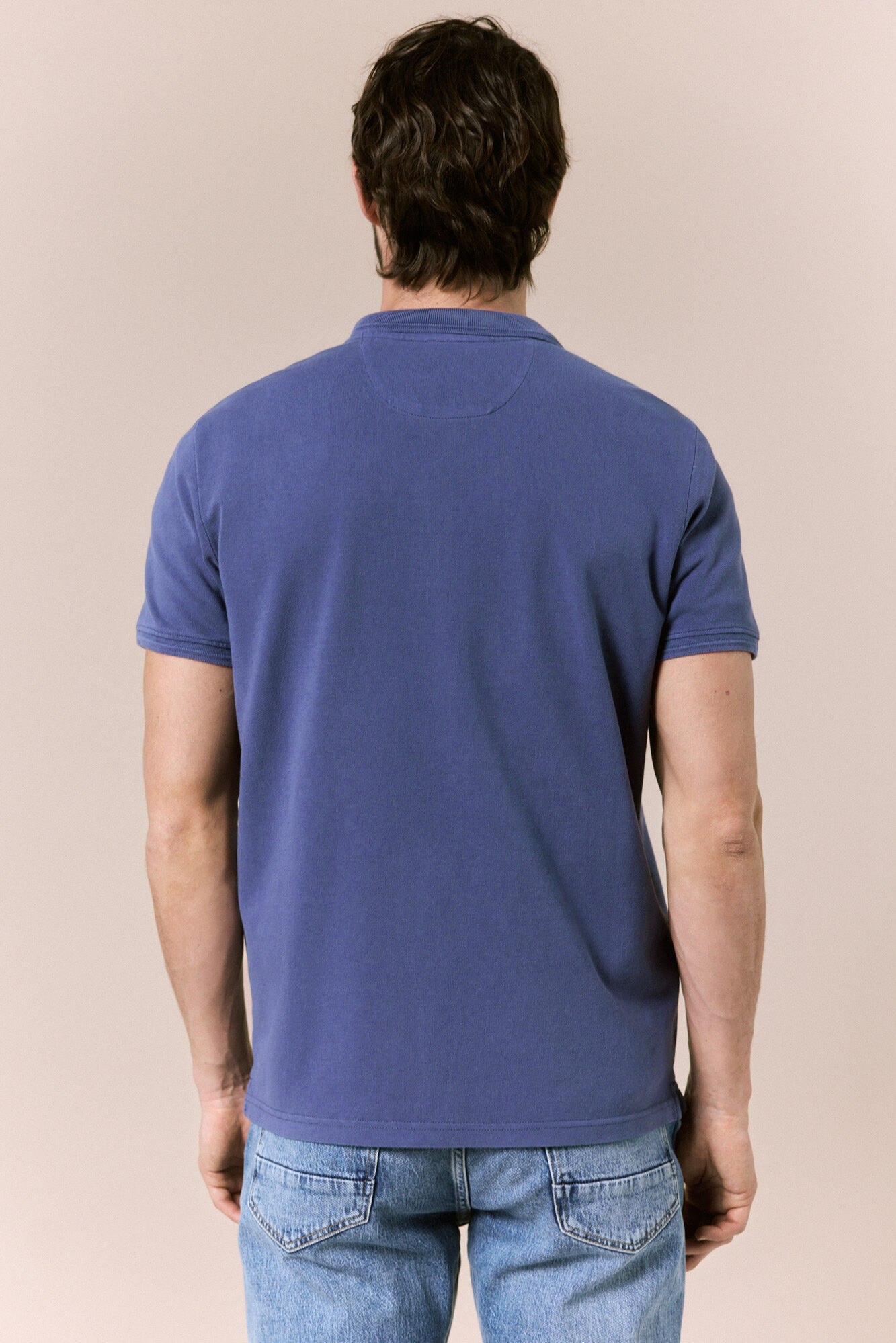 OOTO Piqu&eacute; basic polo shirt Blue