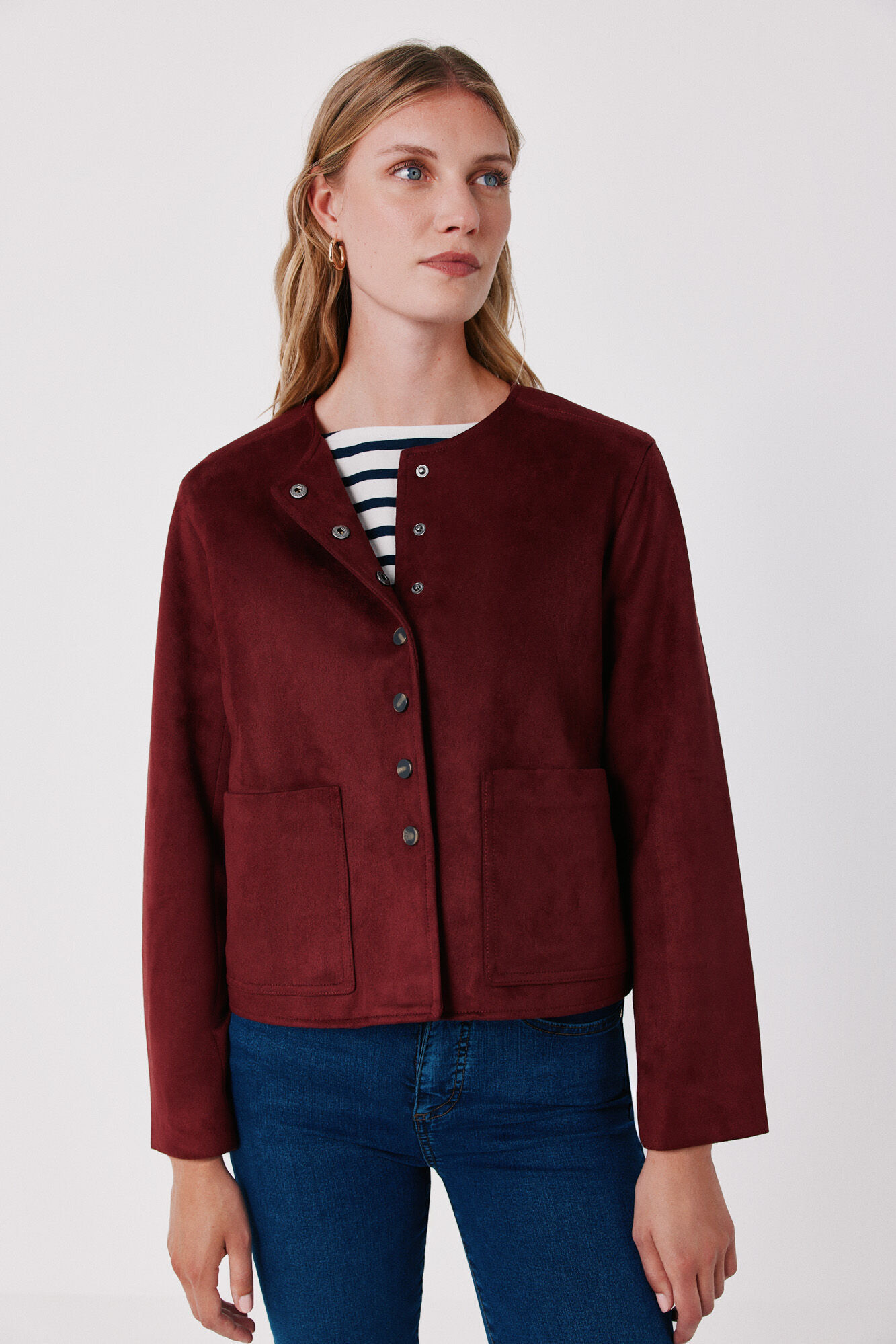 Cortefiel Faux suede jacket