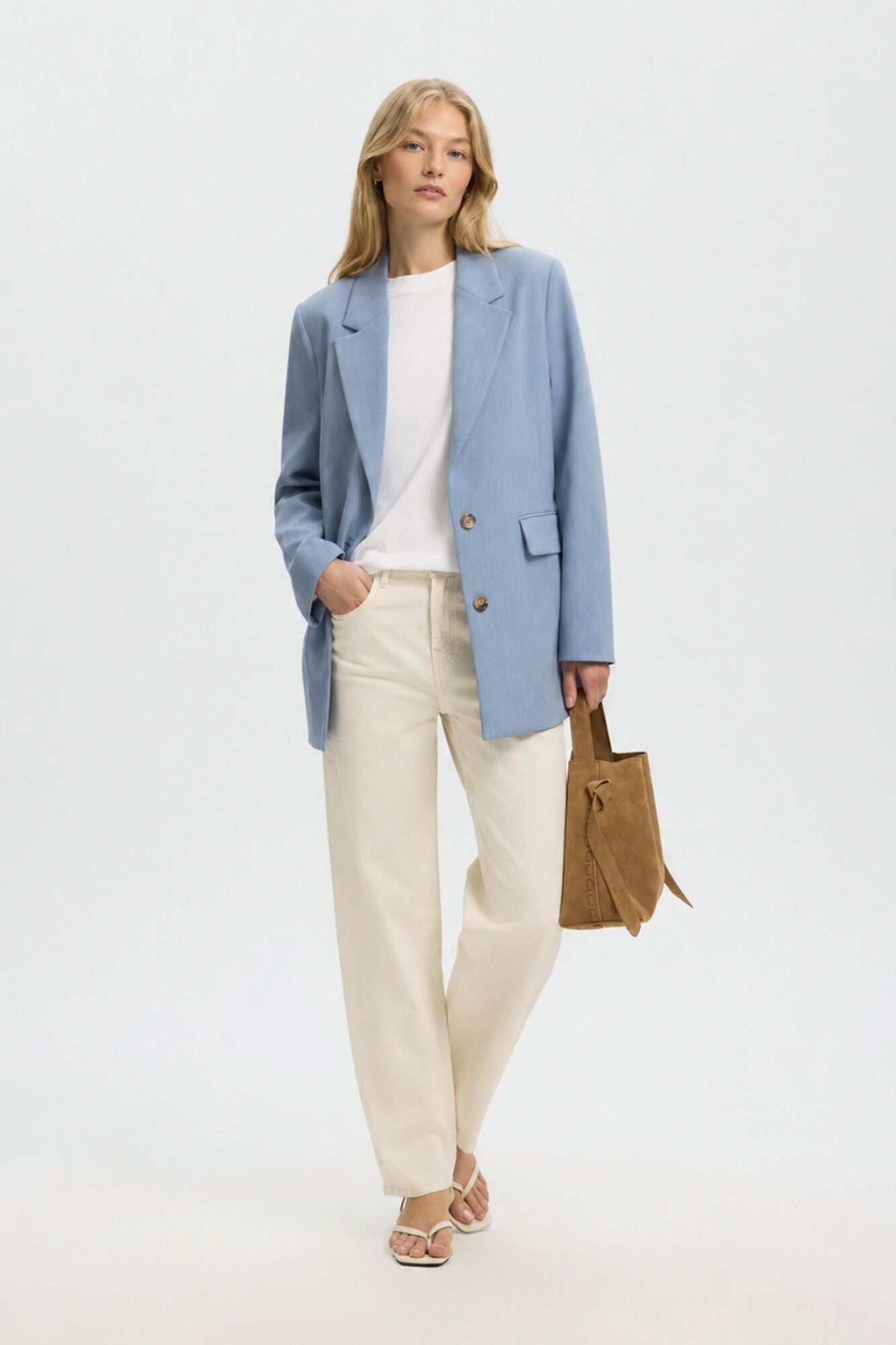 Selected Americana de traje fit relajado