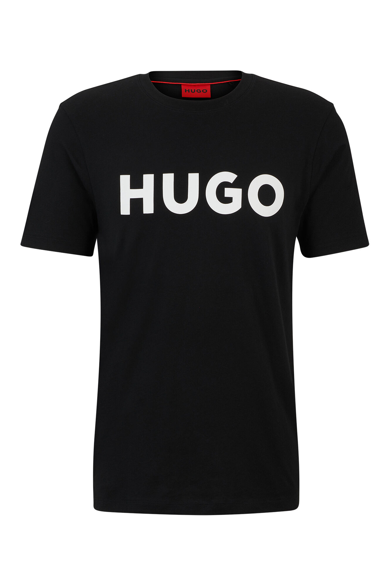 HUGO T-shirt manga curta Cinzento