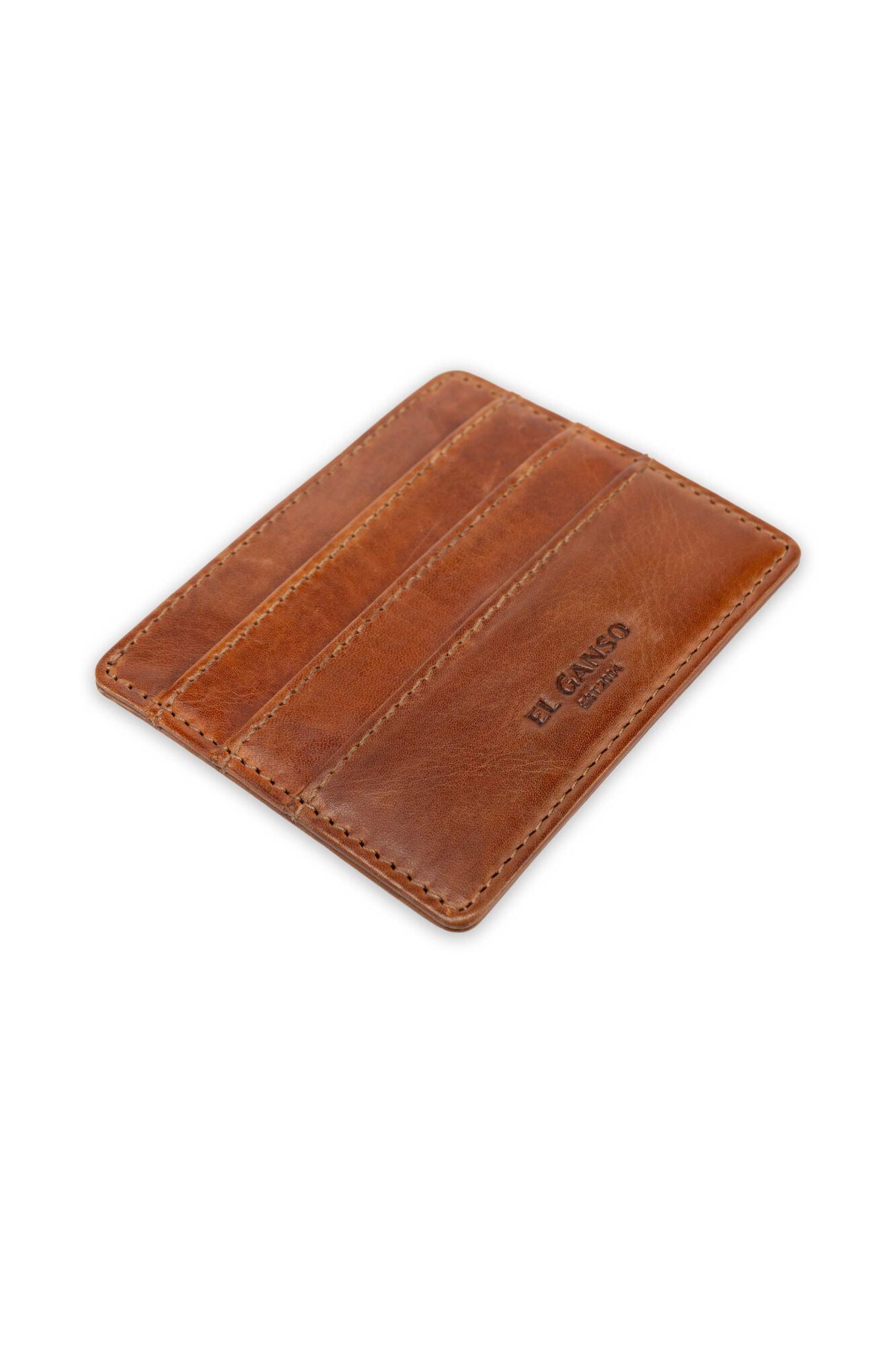 El Ganso Leather card holder Dark brown