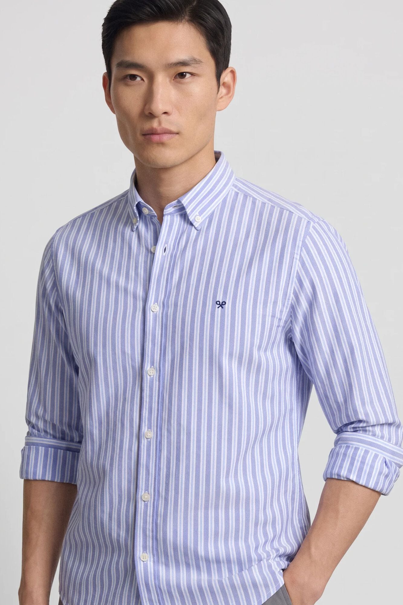 Silbon Camisa sport oxford raya bicolor