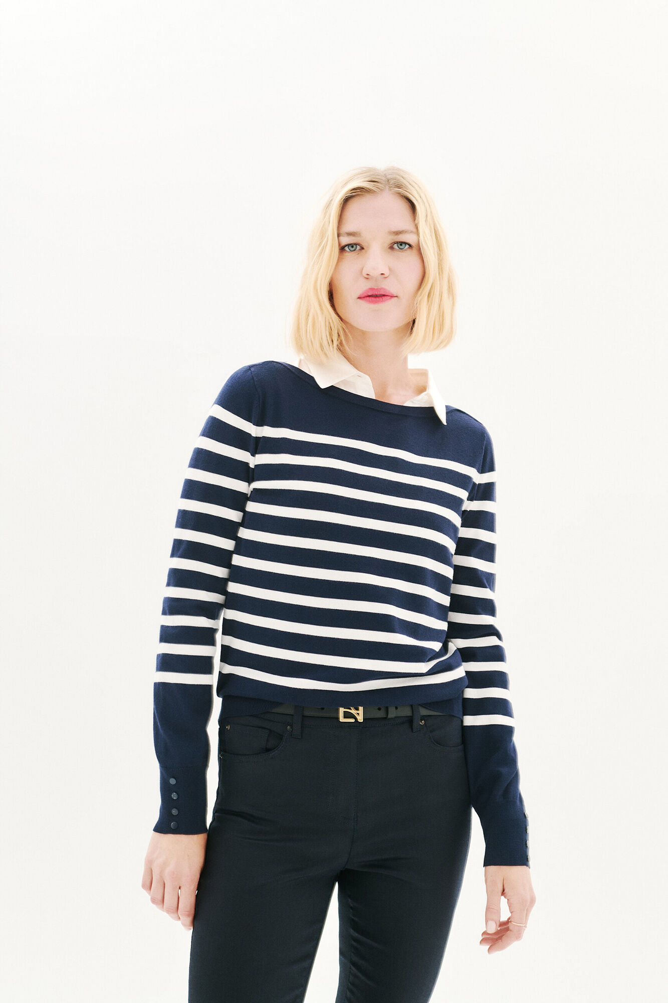 Caroll Camisola de gola redonda Azul
