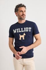 Williot Patch logo T-shirt Navy