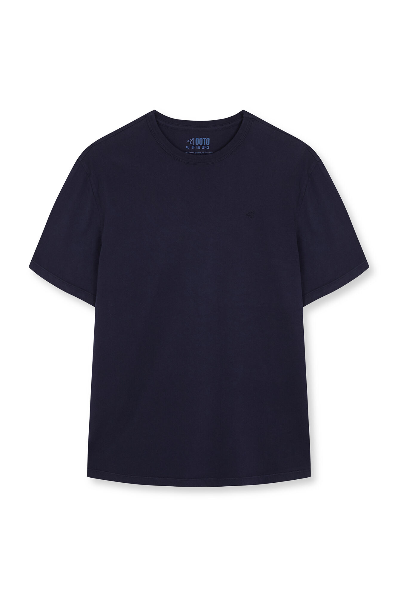 OOTO T-shirt b&aacute;sica leve Azul