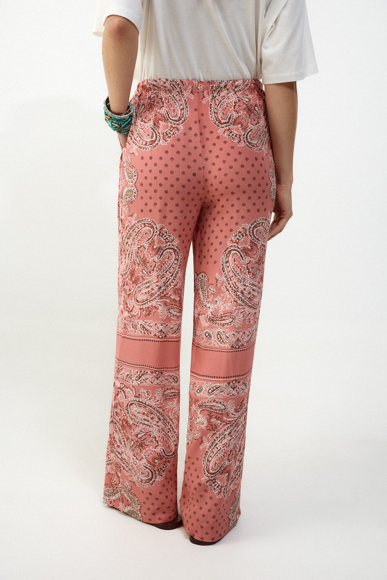 Slowlove Pantal&oacute;n fluido estampado Multicolorido