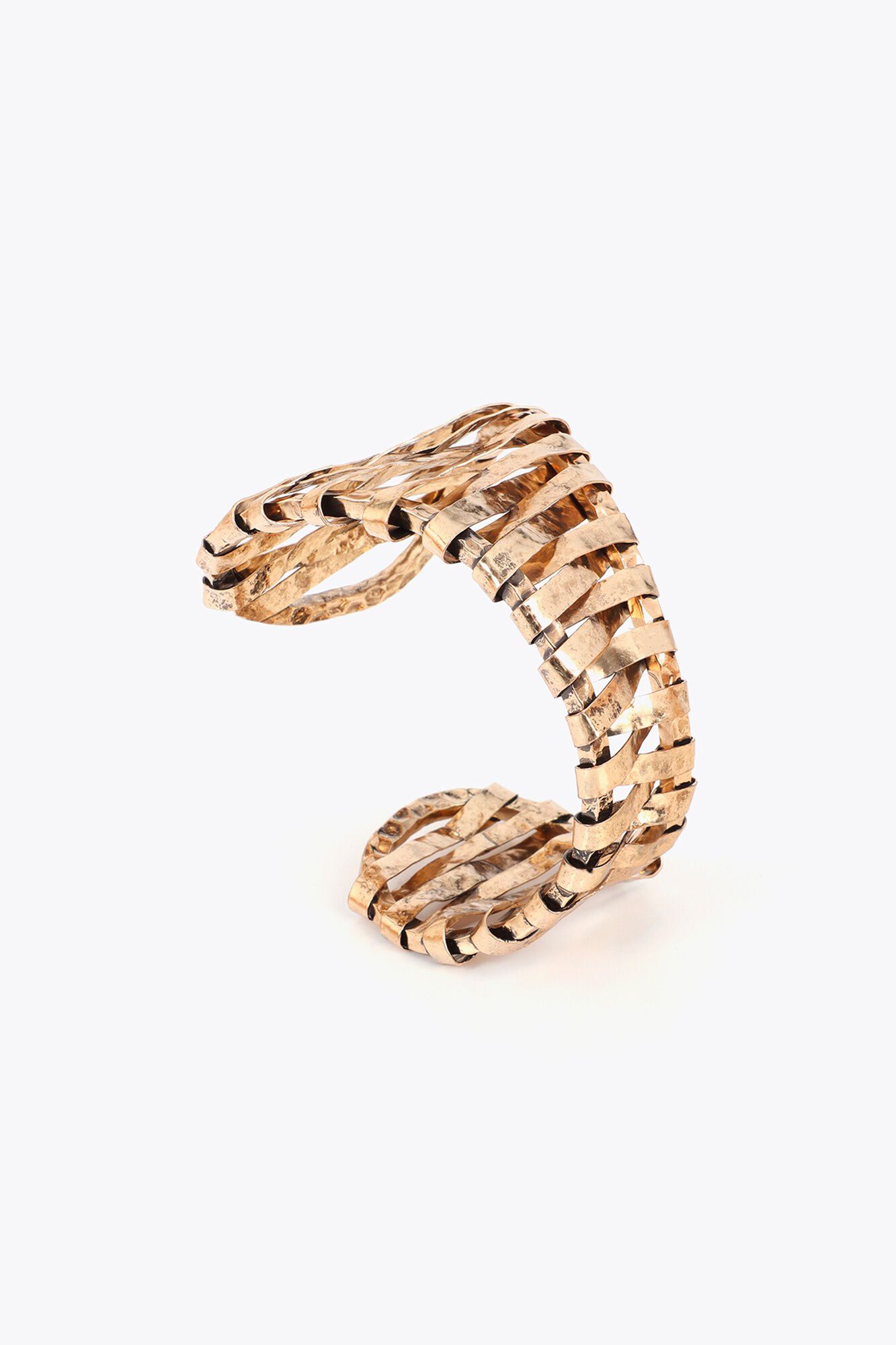 Lola Casademunt Pulseira r&iacute;gida ninho met&aacute;lico Dourado