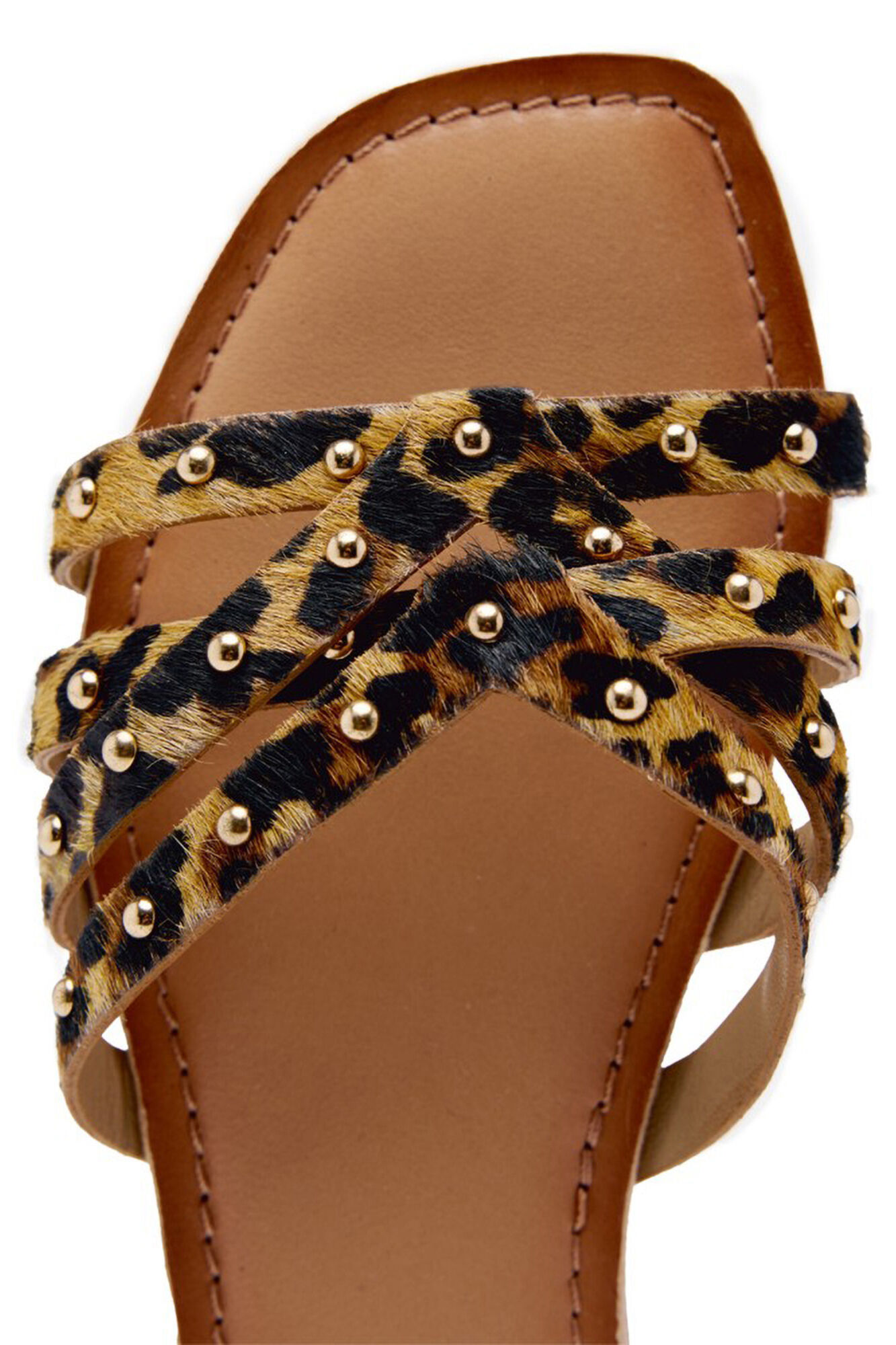 Gioseppo Leather animal print sandals Multicolour