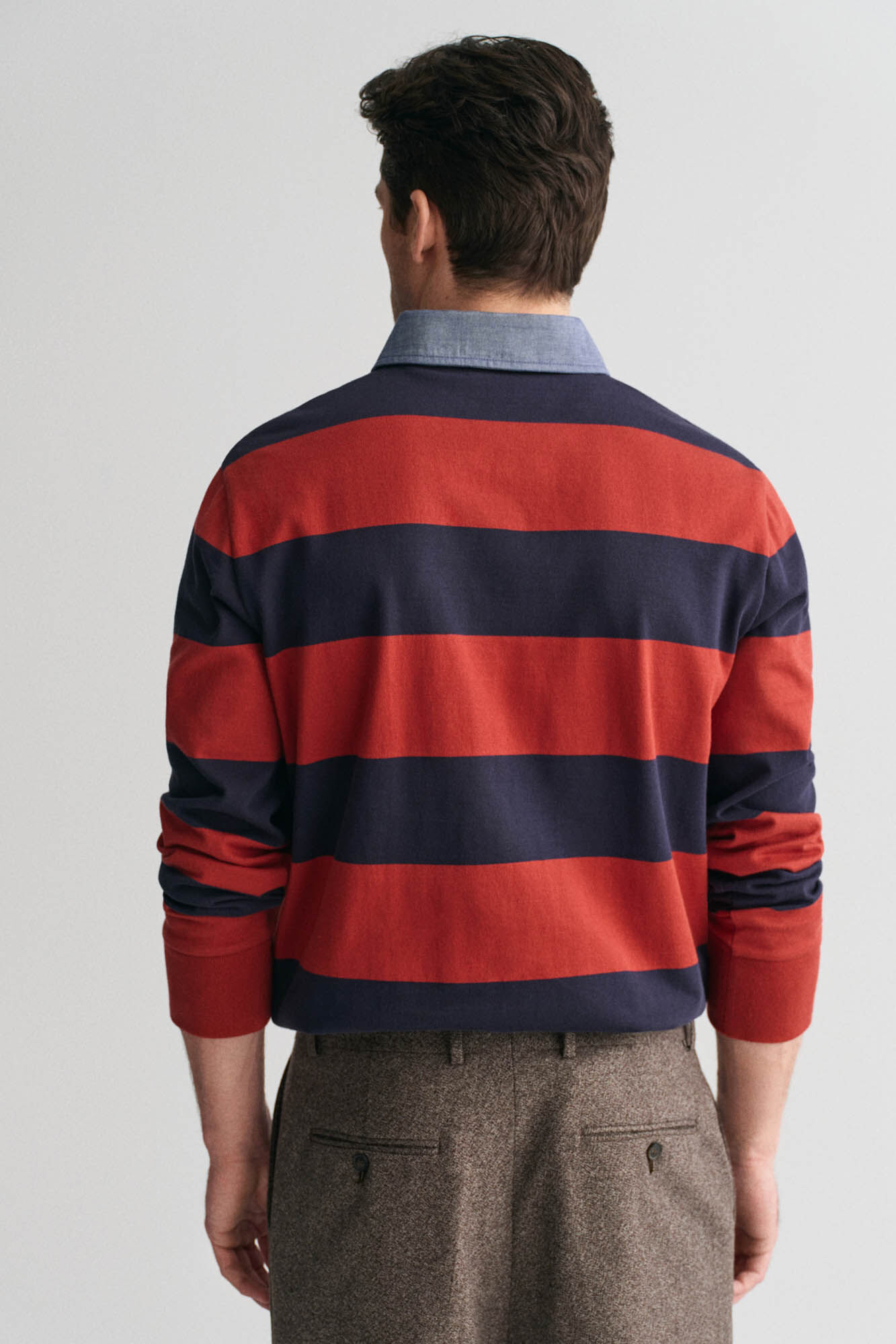 Gant striped rugger Coral