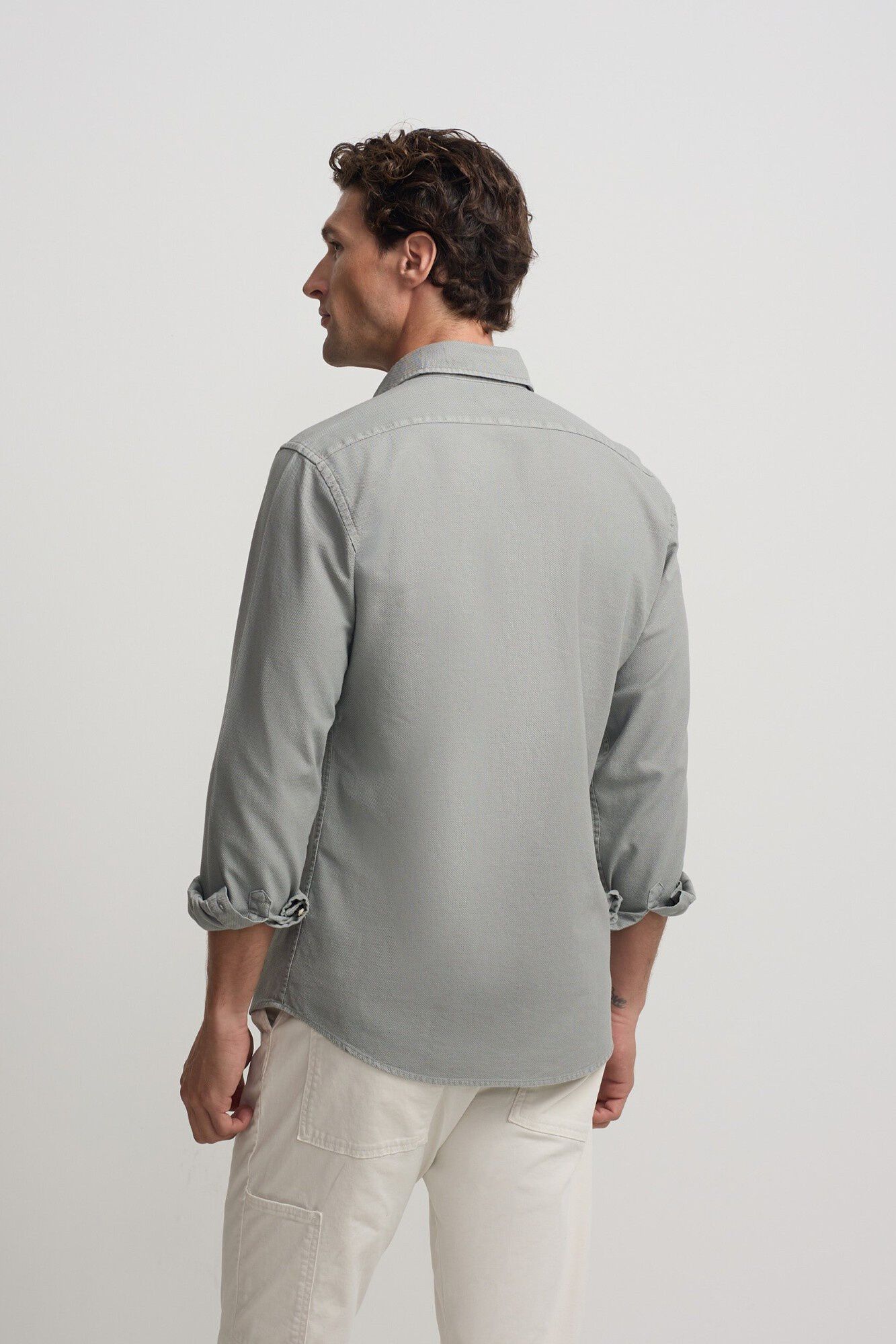 Silbon Camisa desportiva com logo estruturado Verde