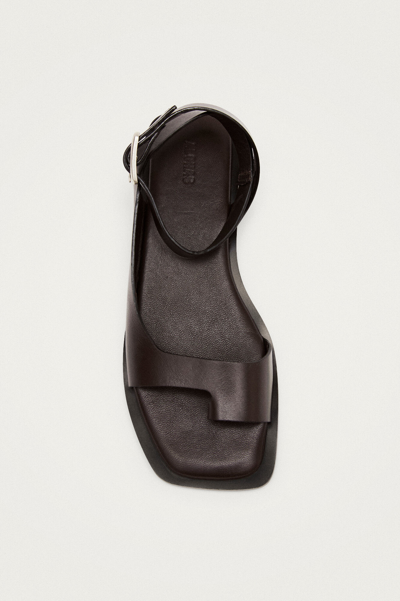 Alohas Leather sandals Tebas Dark brown
