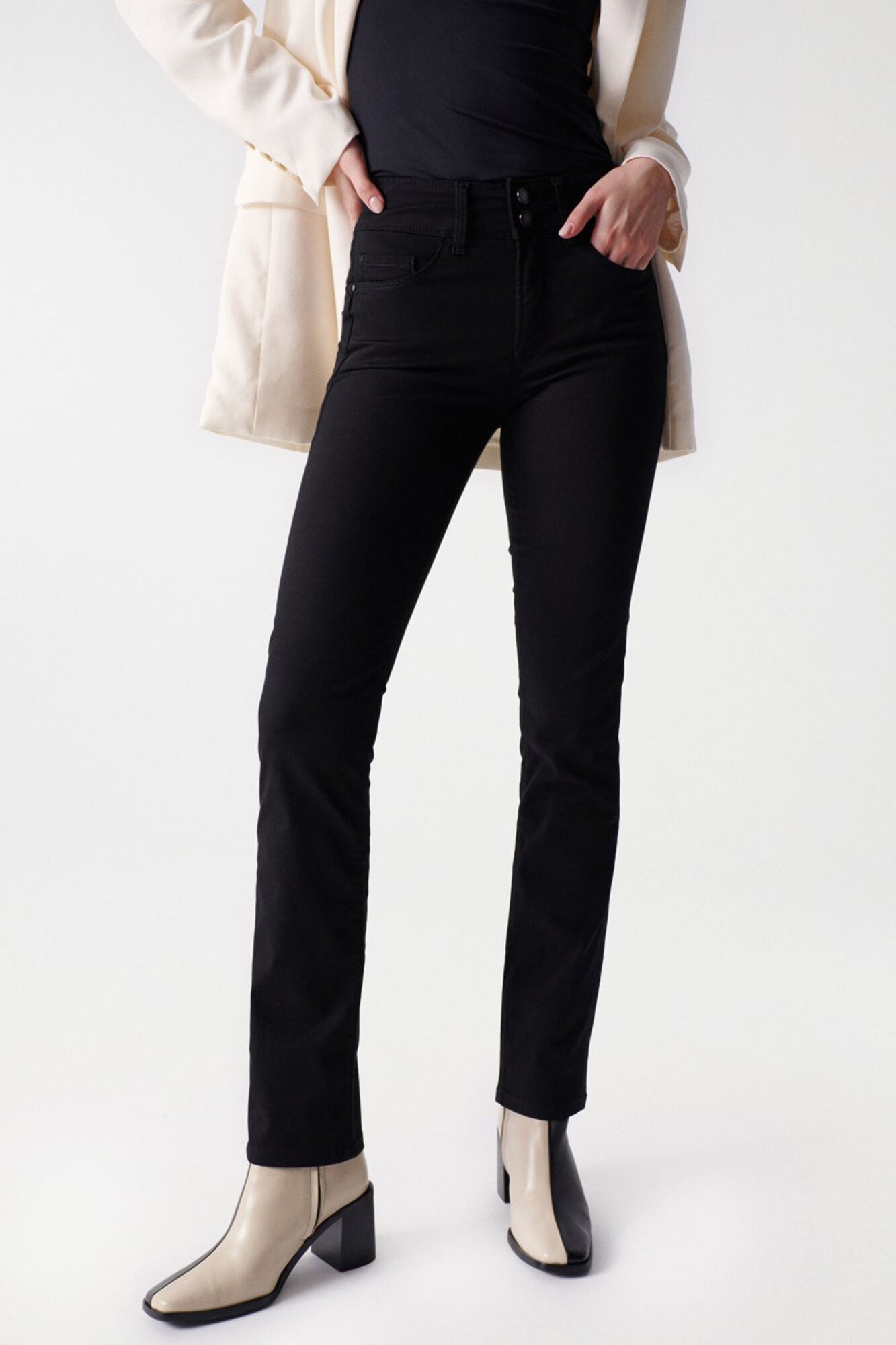 Salsa Jeans Cal&ccedil;a jeans skinny com push-in secreto Preto