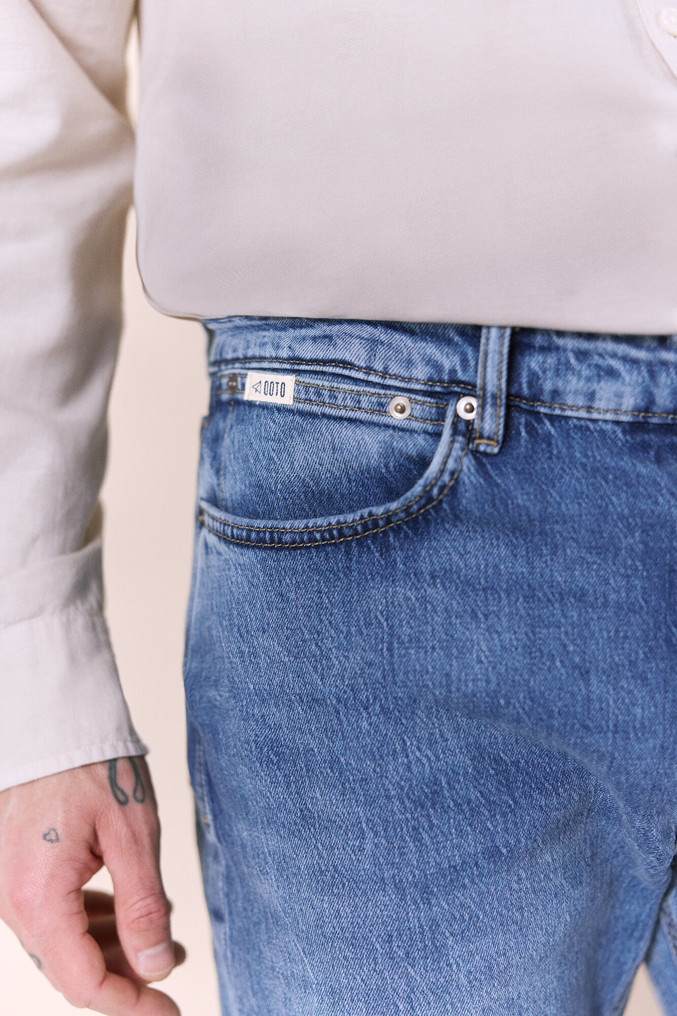 OOTO Jeans slim fit Azul
