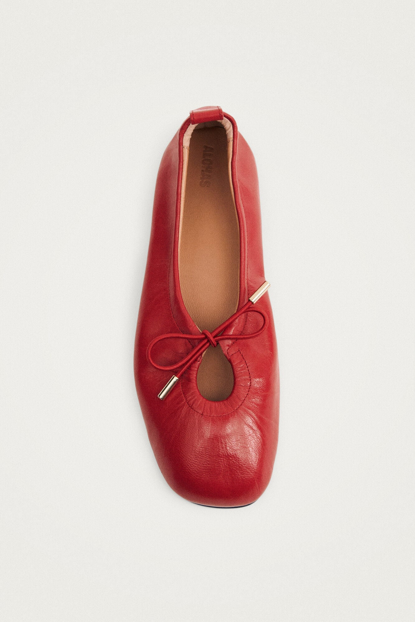 Alohas Sabrinas de couro Rosalind Vermelho