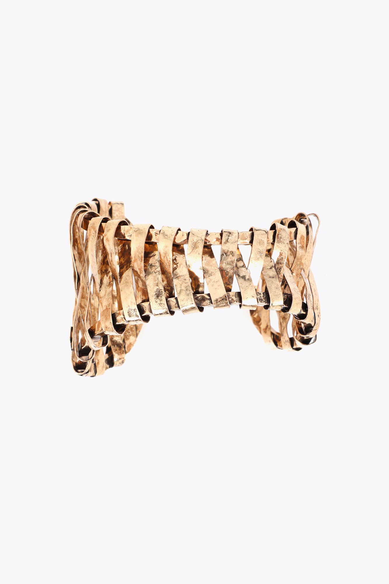 Lola Casademunt Pulseira r&iacute;gida ninho met&aacute;lico Dourado
