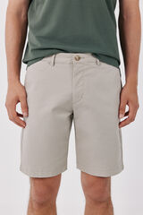 Cortefiel Basic regular Bermuda shorts Beige