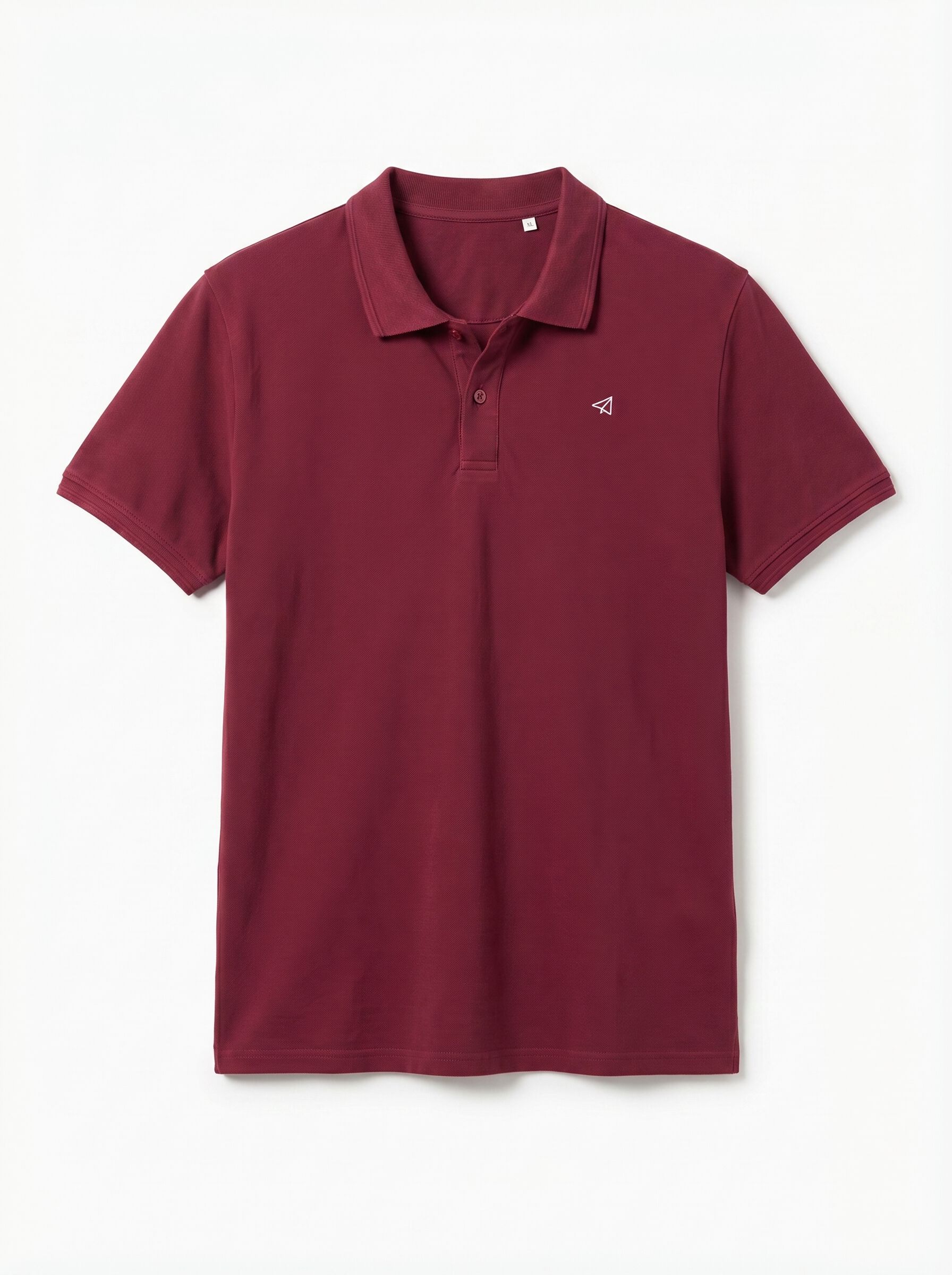 OOTO Piqu&eacute; basic polo shirt Maroon