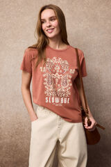 Slowlove T-shirt floral SlowLove Vermelho
