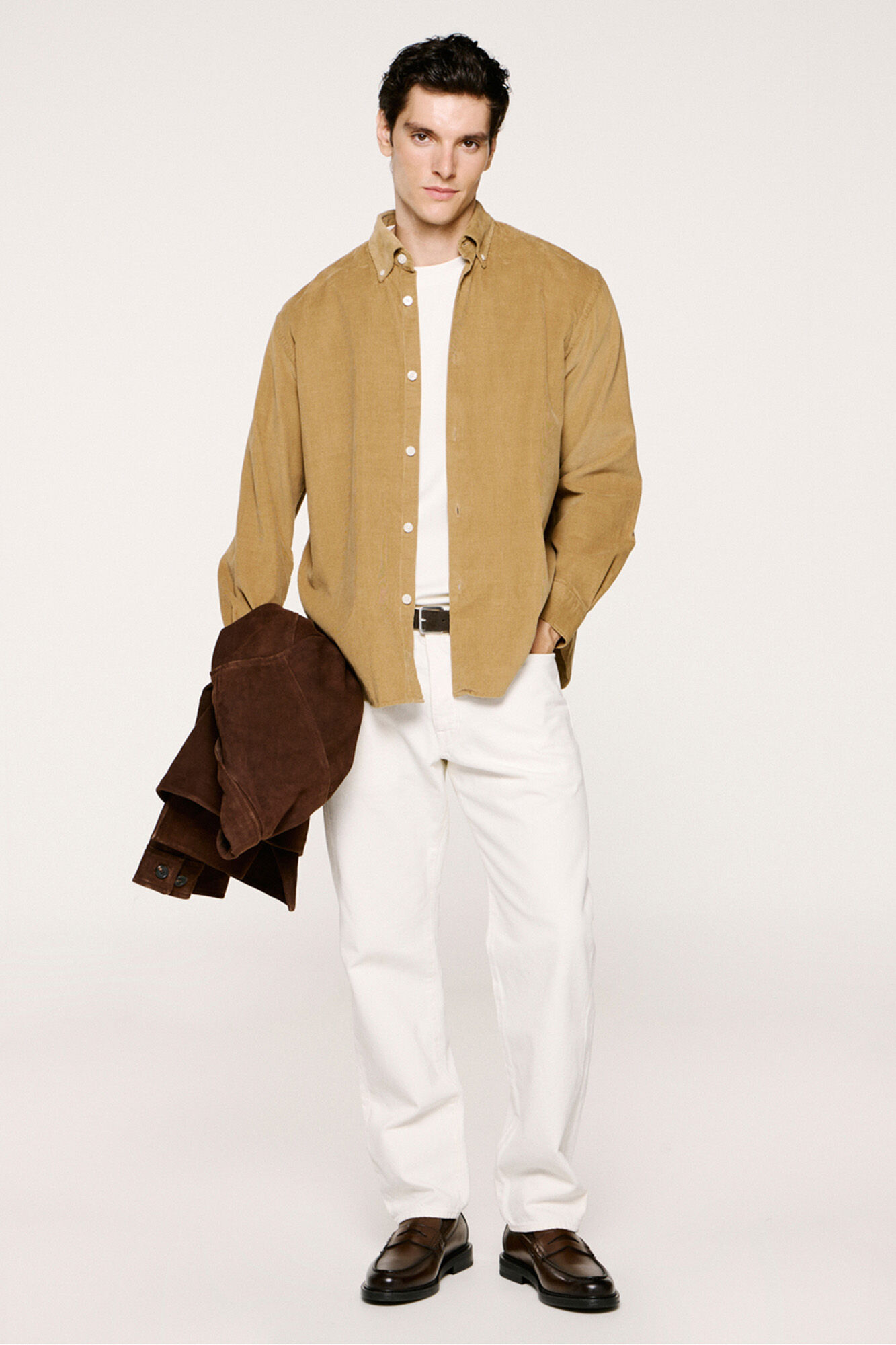 Selected Camisa de pana 100% algod&oacute;n org&aacute;nico
