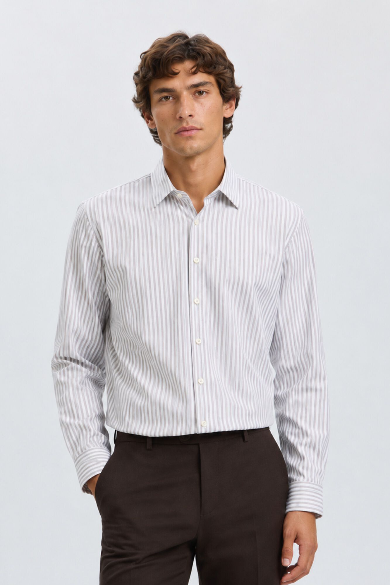 Selected Camisa de vestir slim fit Impress&atilde;o