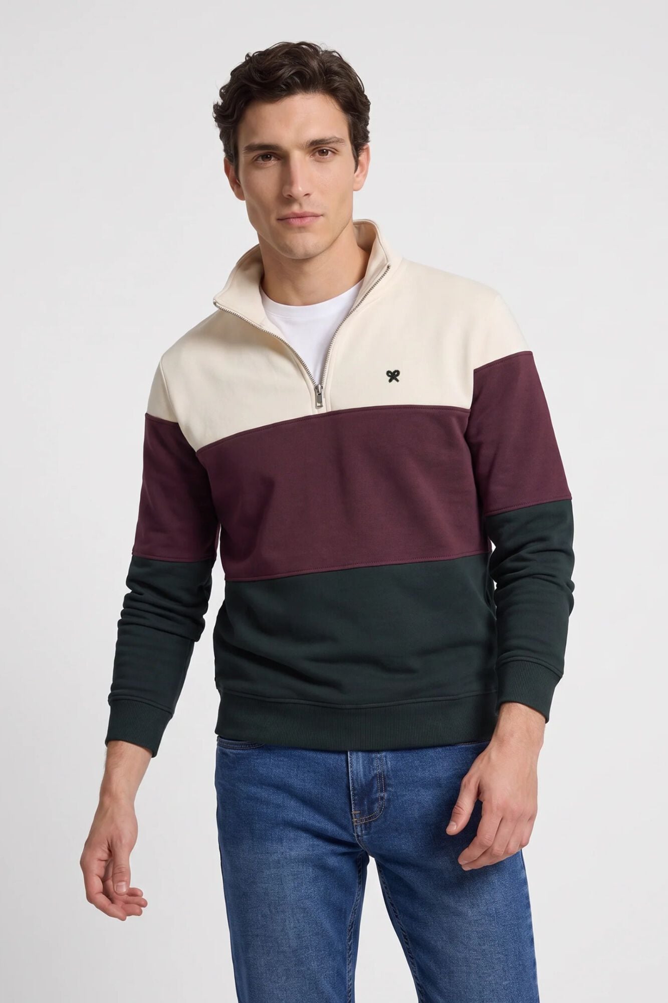Silbon Sudadera media llera bloques