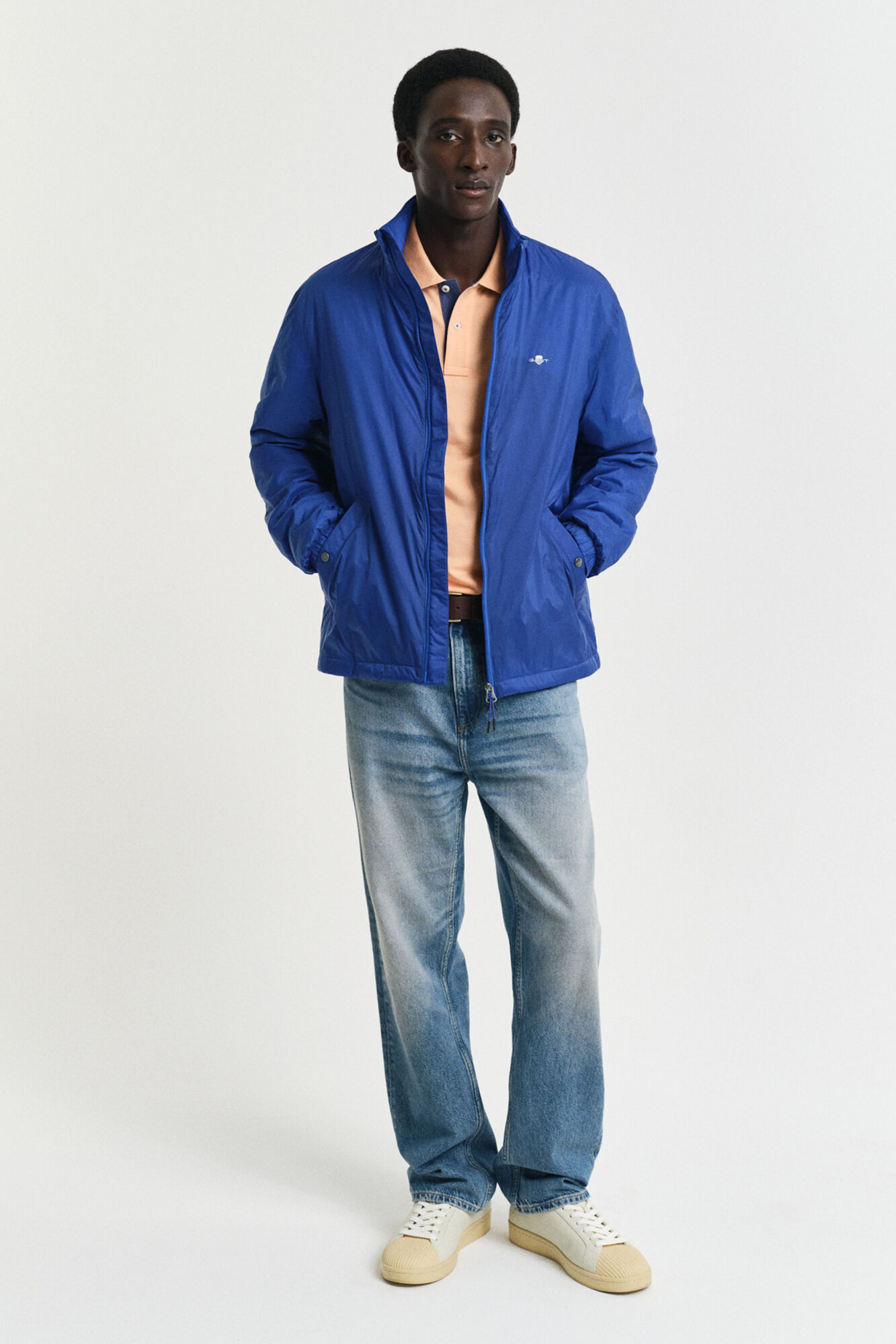 Gant Contrast piqu&eacute; polo Orange