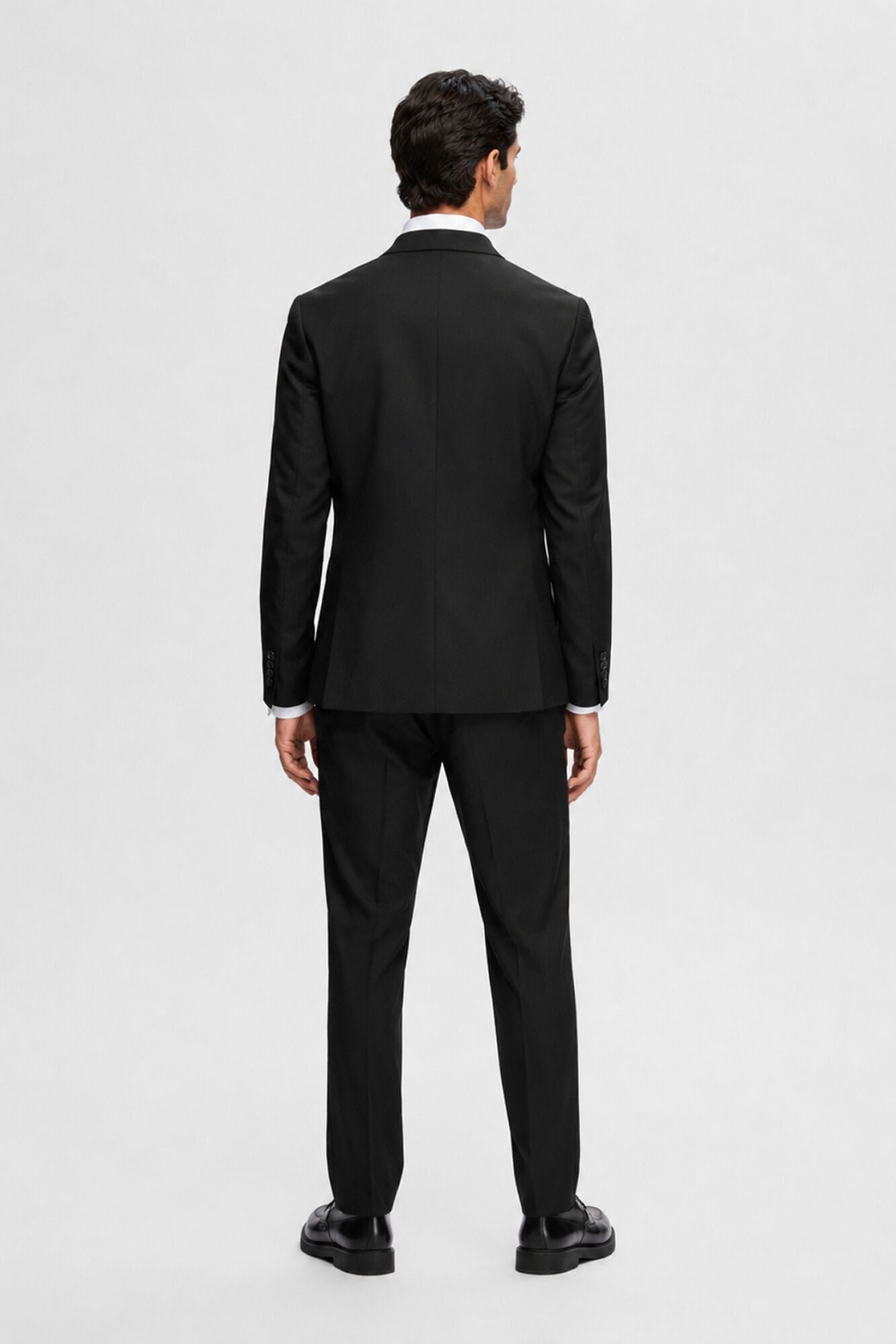 Selected Blazer de fato Slim Fit confecionado com materiais reciclados. Preto