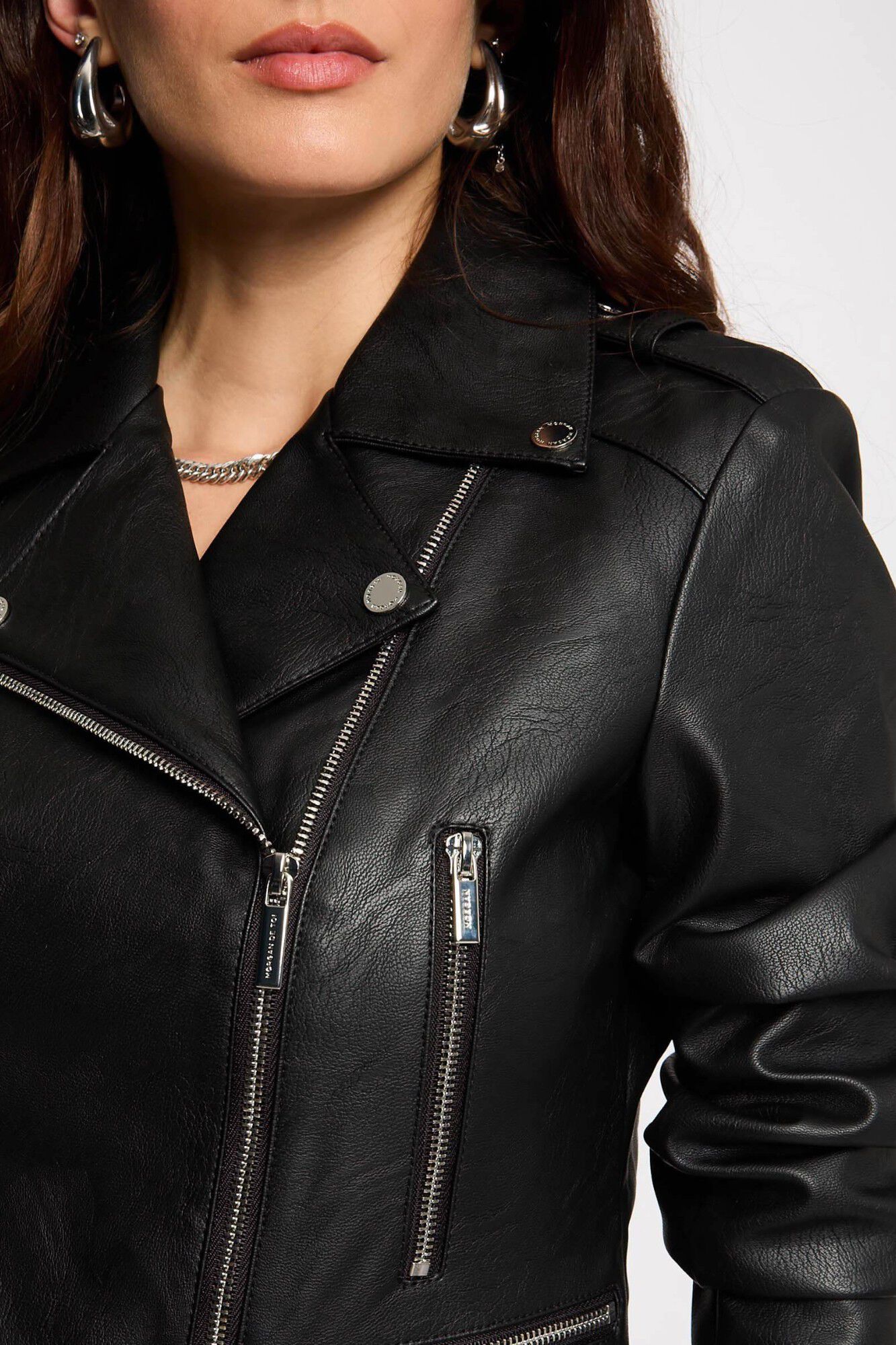 Morgan Chaqueta recta cuello con muescas