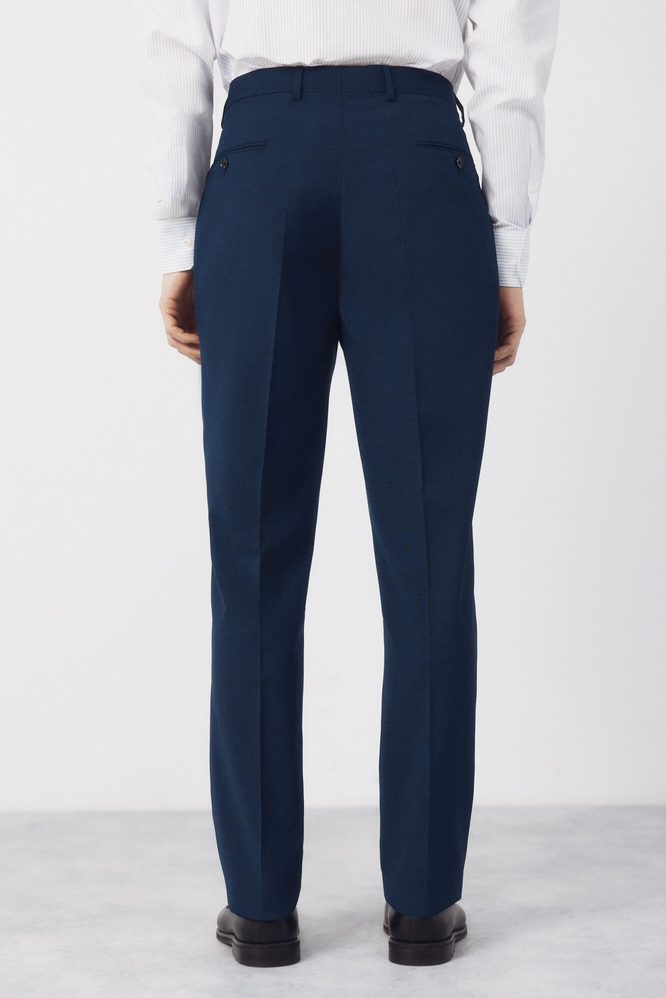 Cortefiel Blue checked dynamic trousers Blue