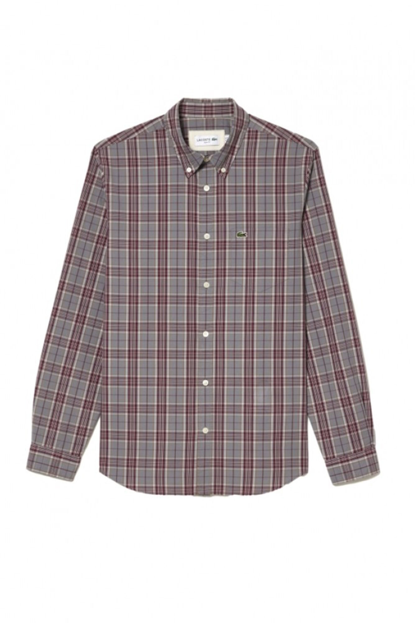 Lacoste Men's Check Print Stretch Shirt Multicolour
