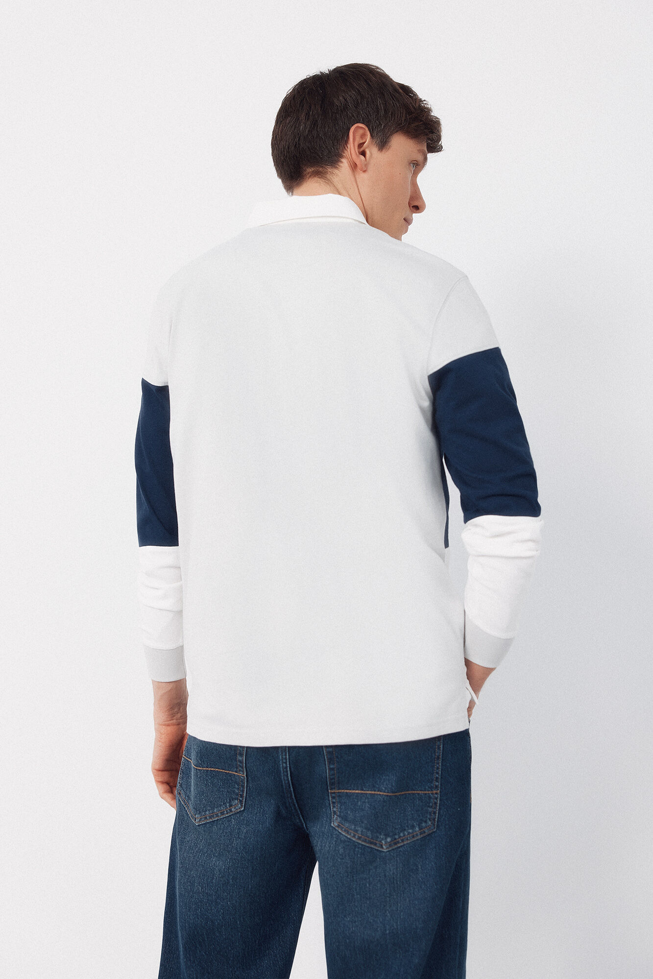 Cortefiel Rugby shirt  White