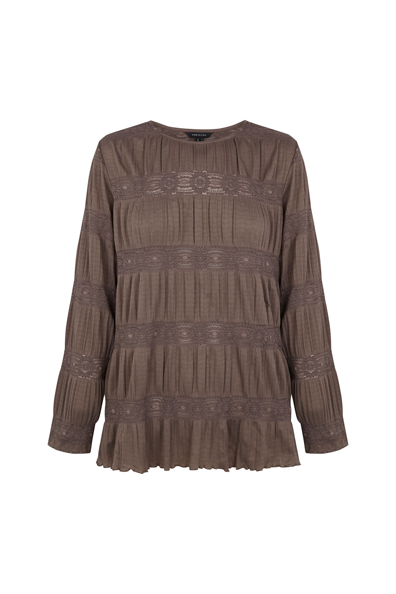 Cortefiel T-shirt fluida floral Tostado