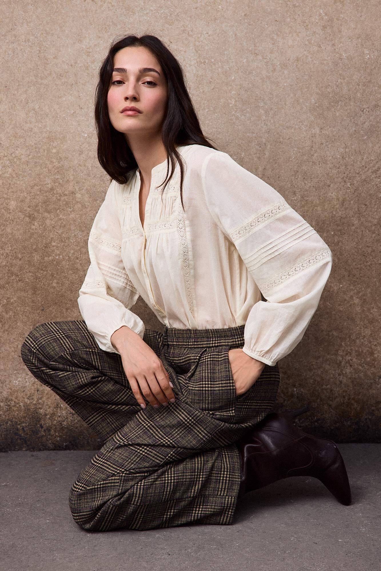 Slowlove Plaid trousers