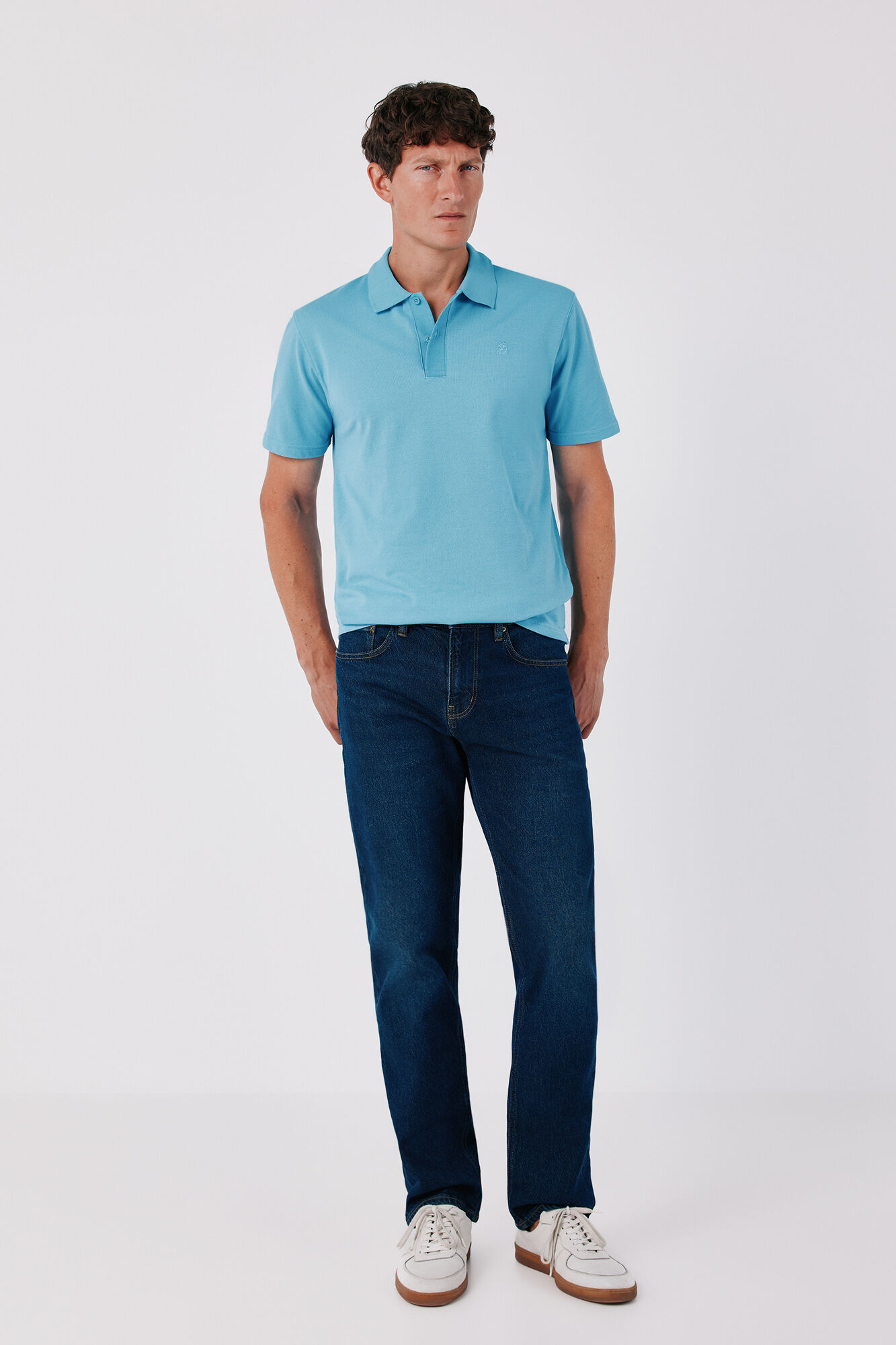 Cortefiel Textured polo shirt