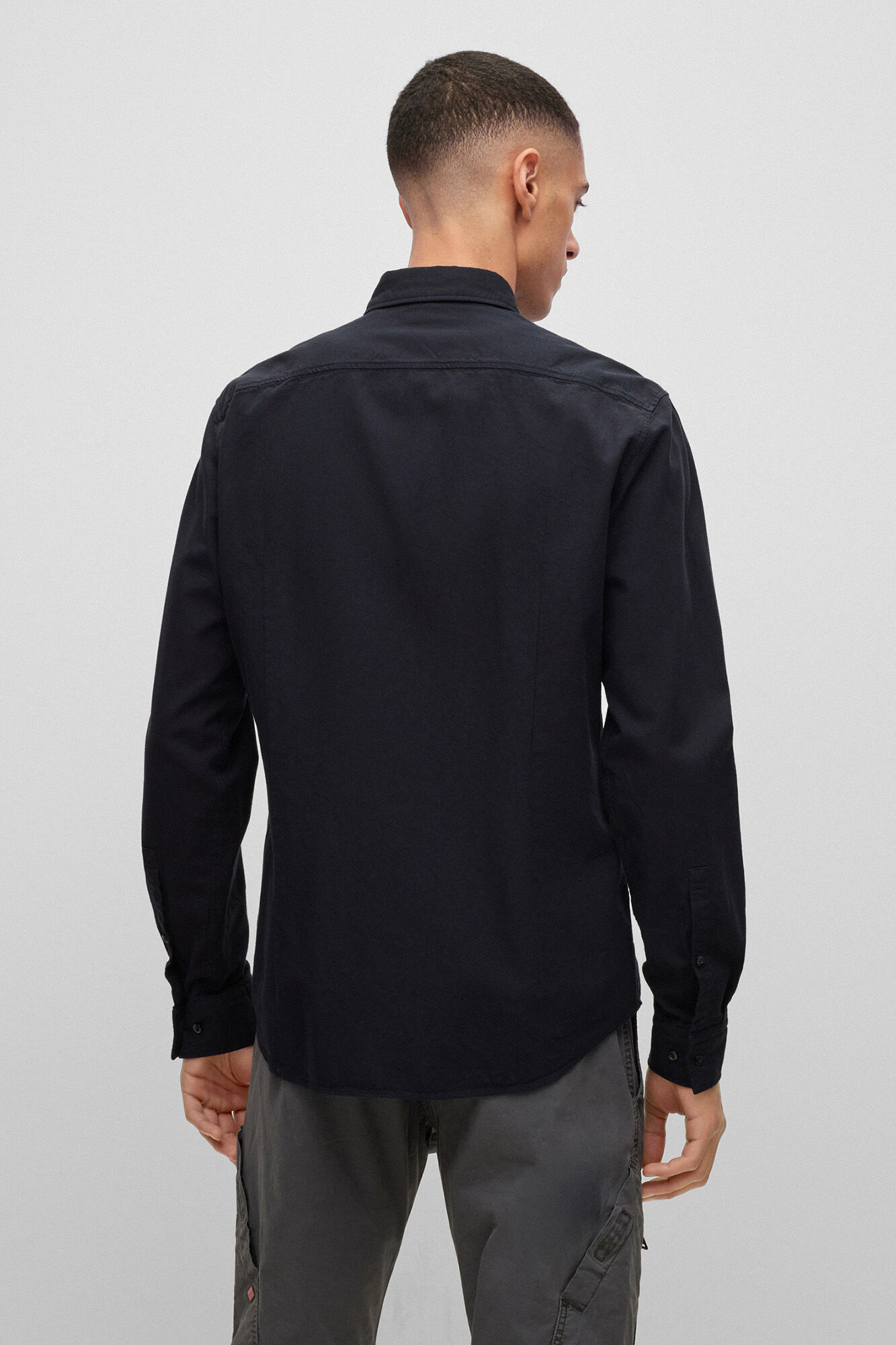 HUGO Long sleeve shirt Black