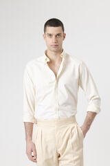 PuroEGO Cotton Oxford casual shirt Nude
