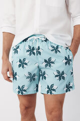Cortefiel Floral print swimwear Blue