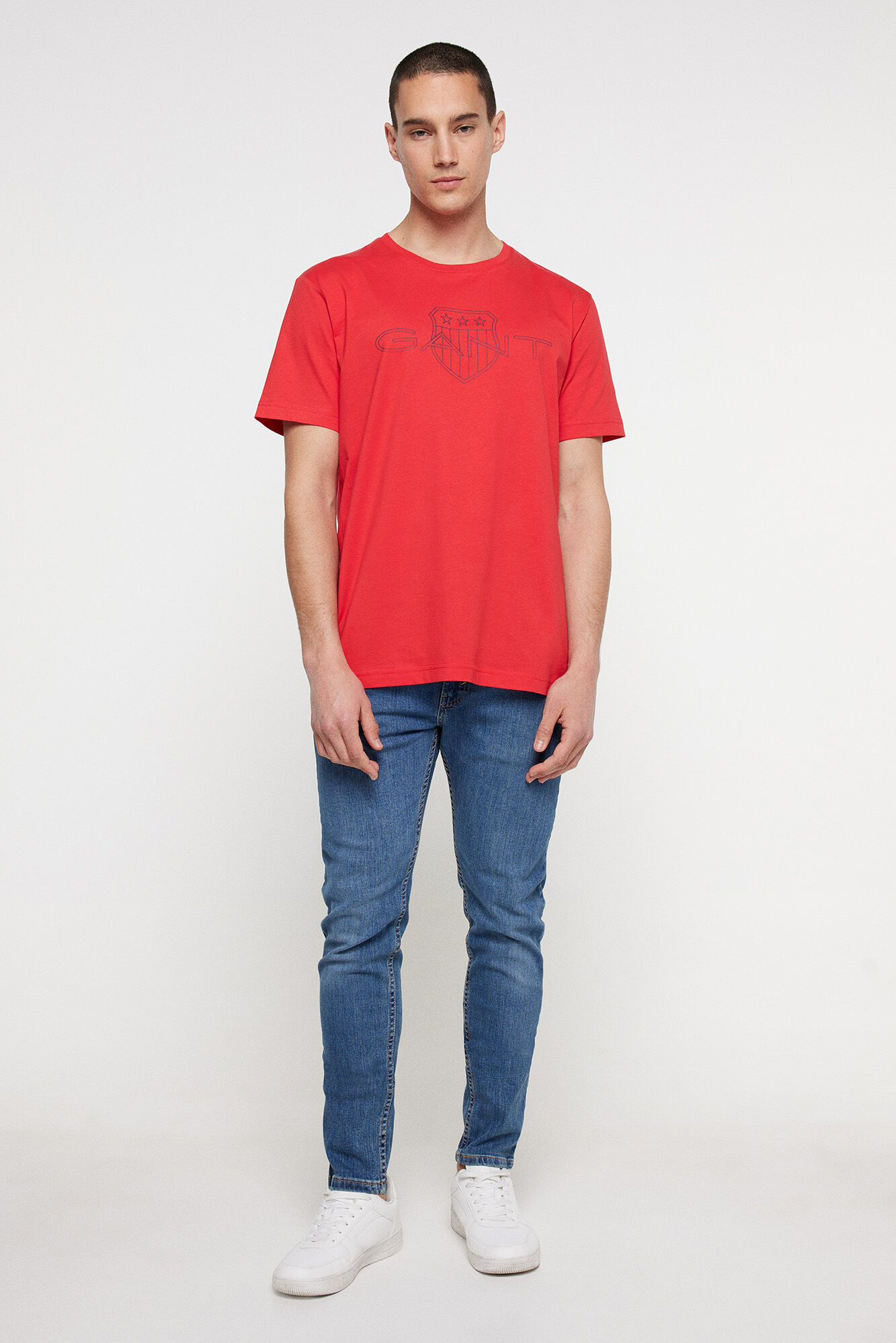 Gant Short-sleeved T-shirt Red