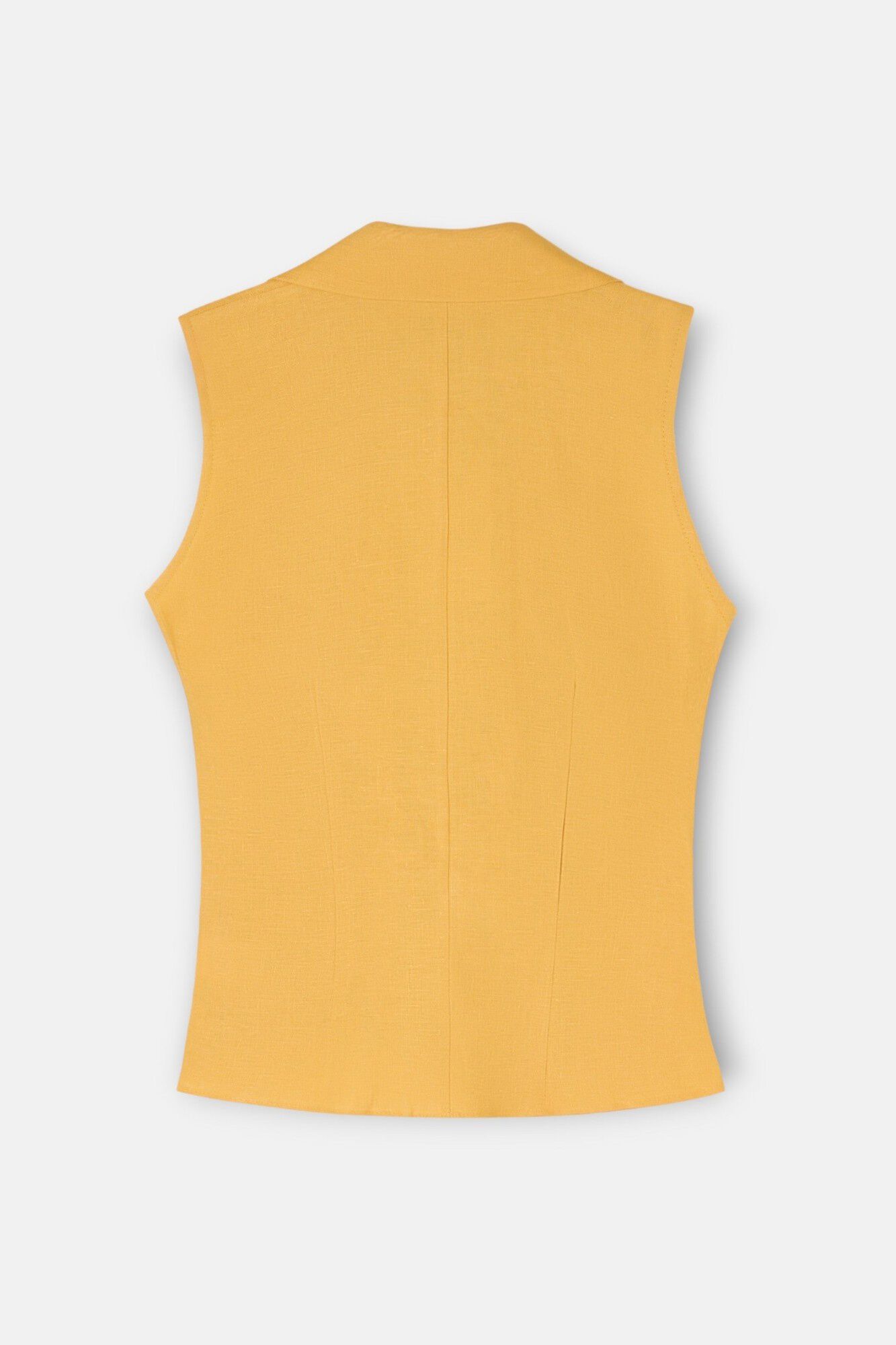 Silbon Top com abas de linho Dourado