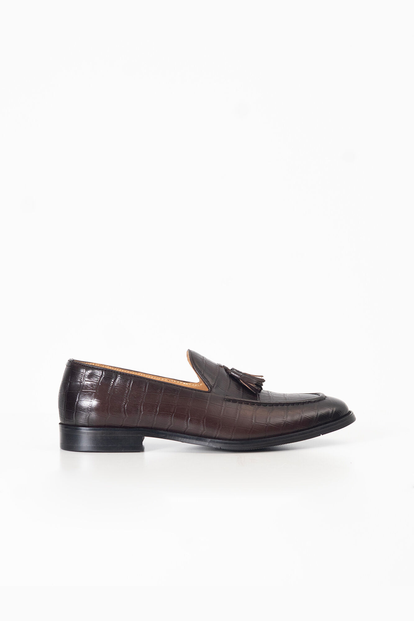 PuroEGO Printed leather tassel loafer
