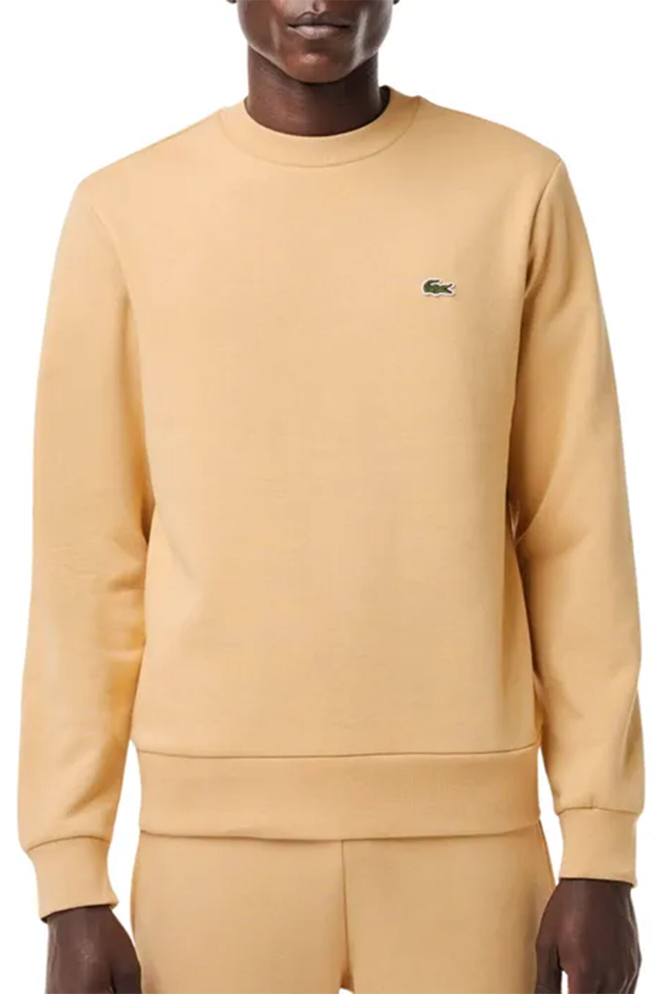 Lacoste Sudadera de algod&oacute;n cepillado de corte holgado