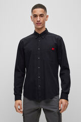 HUGO Long sleeve shirt Black