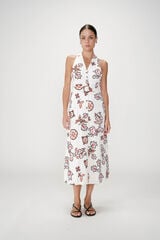 Grace & Mila Floral print midi dress Wink Printed white