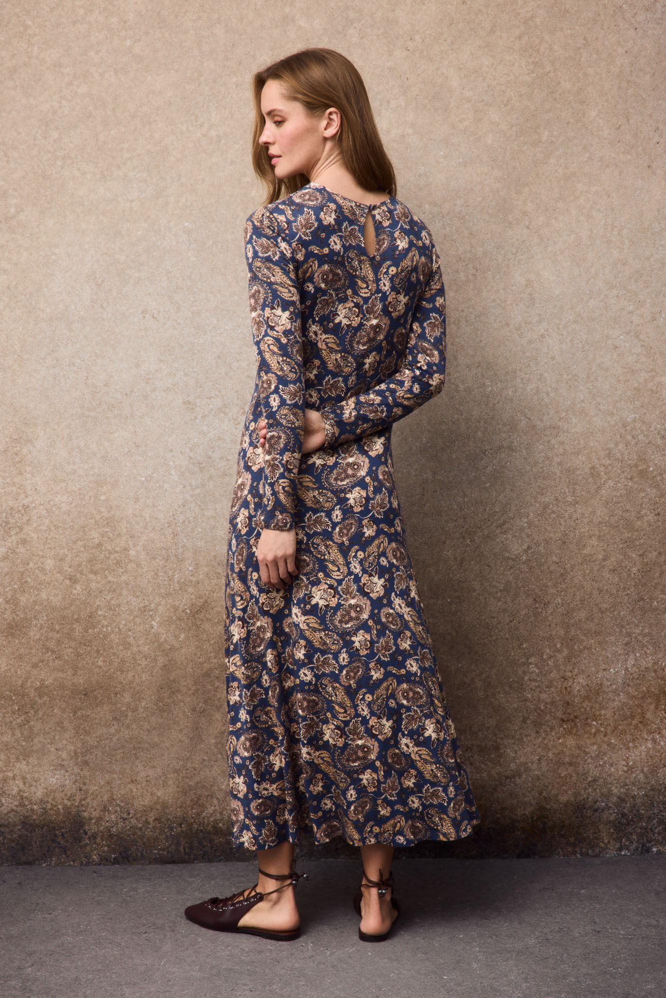 Slowlove Vestido estampado com franzidos Multicolorido