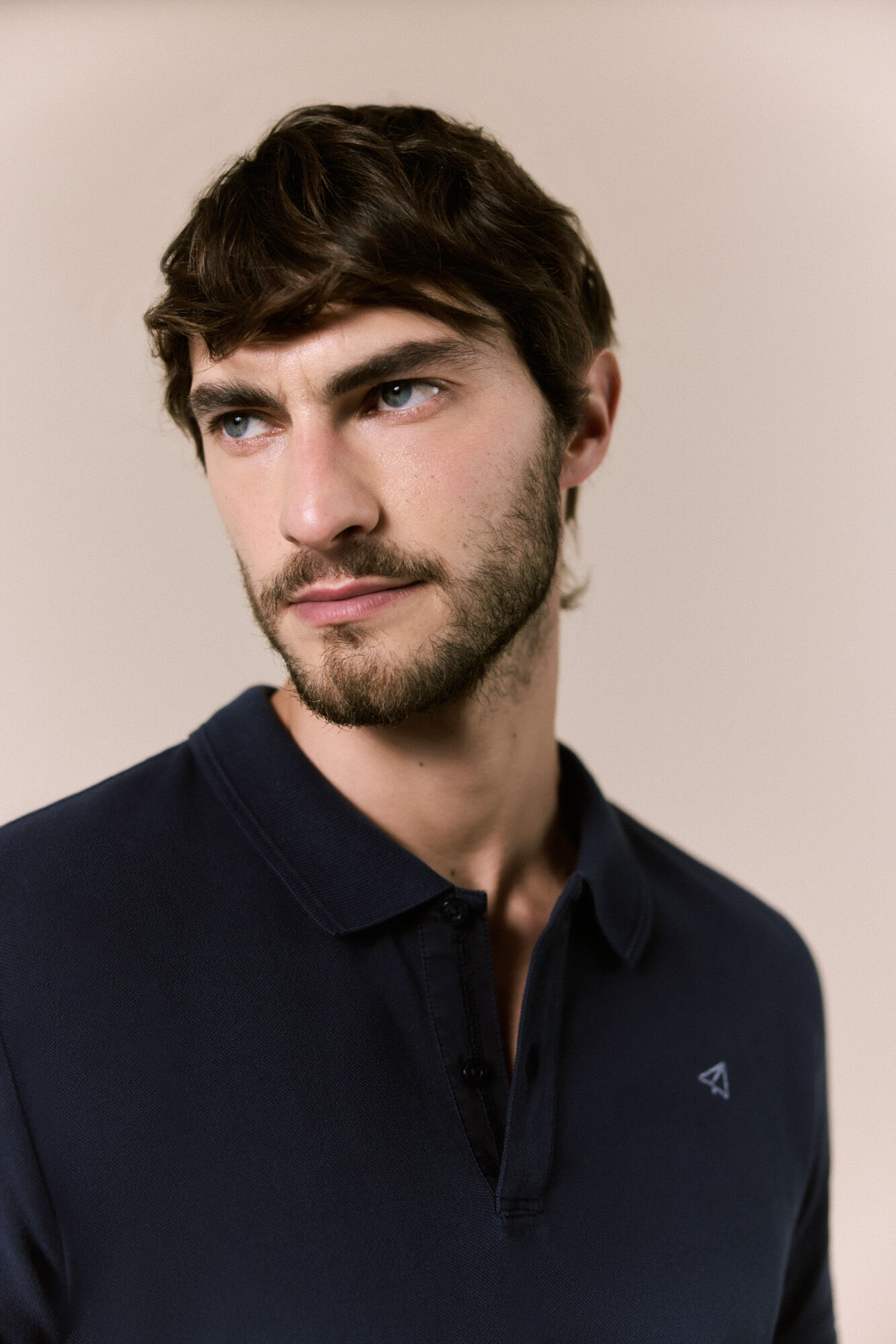 OOTO Piqu&eacute; basic polo shirt Navy