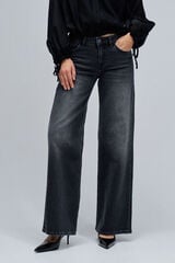Salsa Jeans Cal&ccedil;a jeans larga de cintura baixa Preto